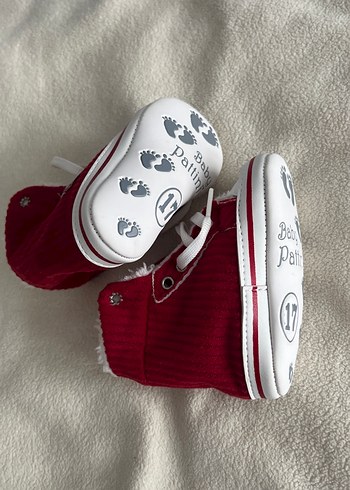 Kırmızı Kürklü Erkek Bebek Botu - Görsel 2