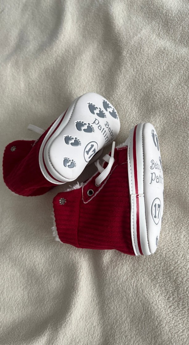 Kırmızı Kürklü Erkek Bebek Botu - Görsel 2
