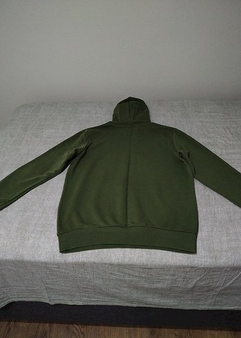 Kapüşonlu Yeşil erkek Sweatshirt - Görsel 2