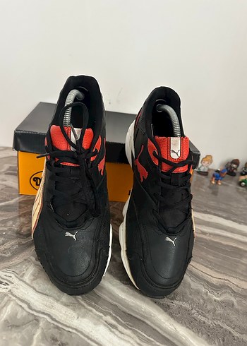 Kırmızı Siyah Bağcıklı Erkek Spor Ayakkabı - Görsel 4