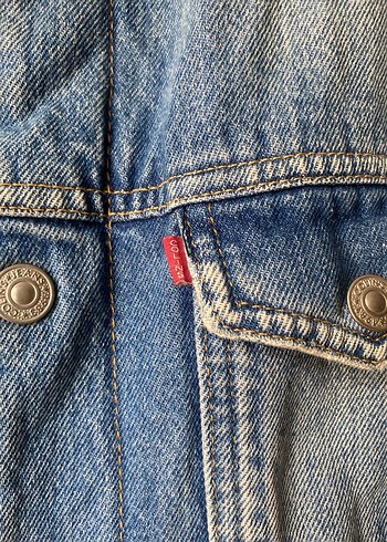 Düğmeli Erkek Mavi Kot Ceket - Görsel 4