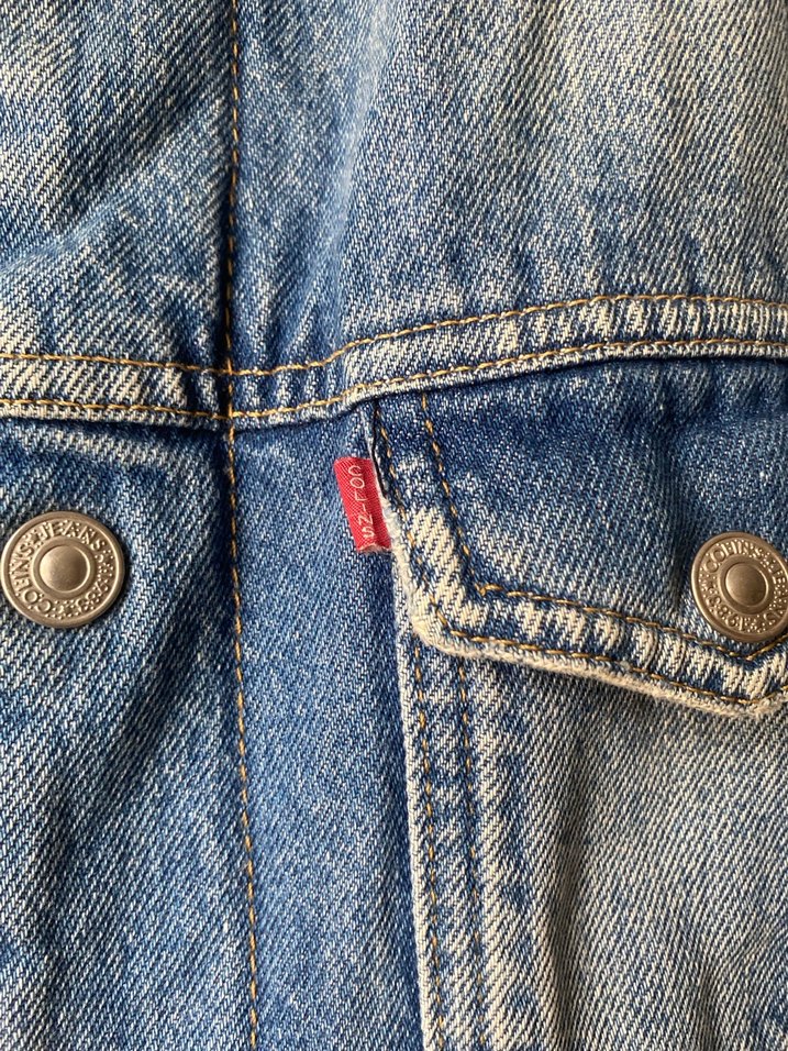 Düğmeli Erkek Mavi Kot Ceket - Görsel 4