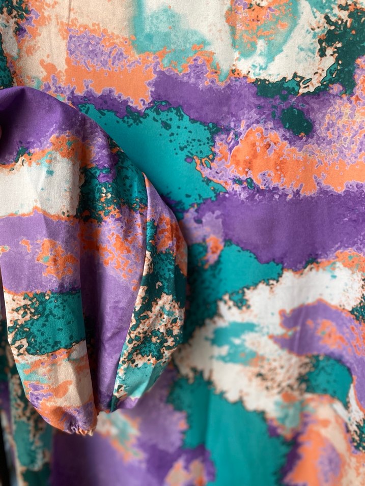 Renkli Batik Desenli Tunik - Görsel 3