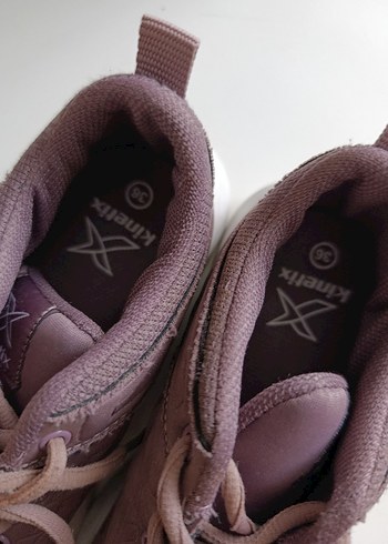 mor Bağcıklı Spor Kadın Sneakers - Görsel 4