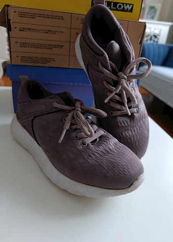 mor Bağcıklı Spor Kadın Sneakers - Görsel 6