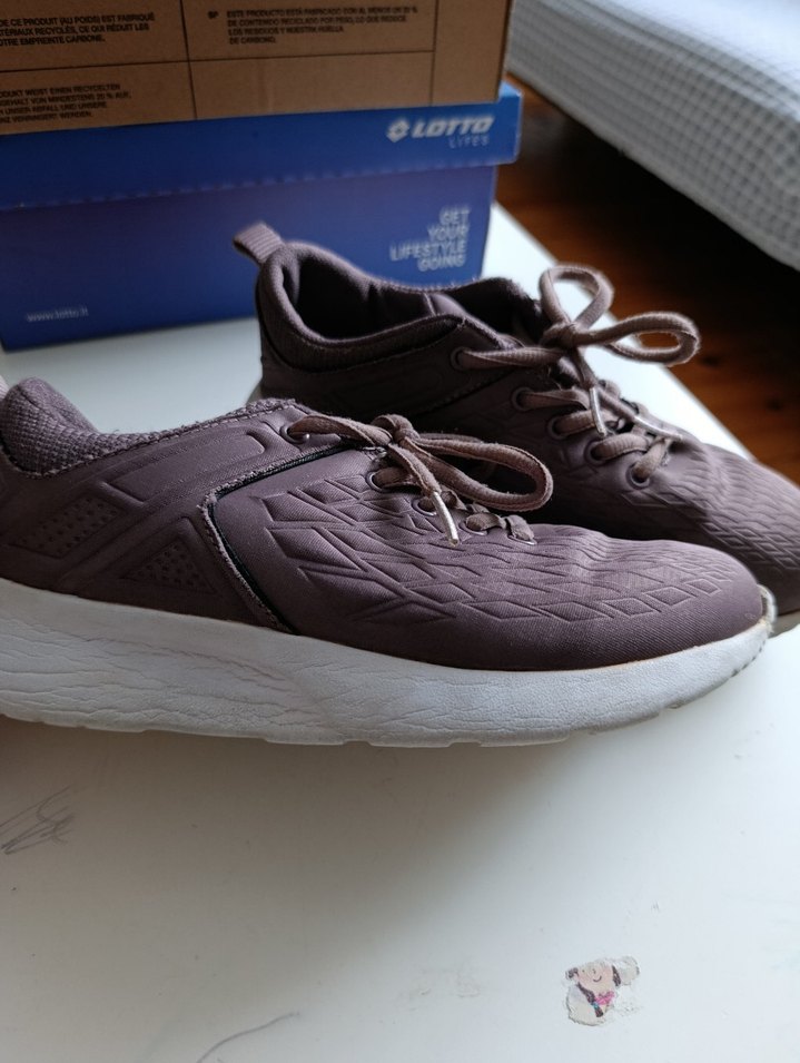 mor Bağcıklı Spor Kadın Sneakers - Görsel 5