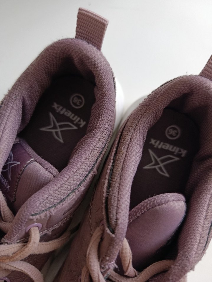 mor Bağcıklı Spor Kadın Sneakers - Görsel 4