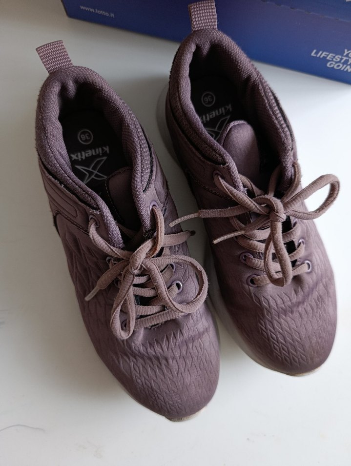 mor Bağcıklı Spor Kadın Sneakers - Görsel 2