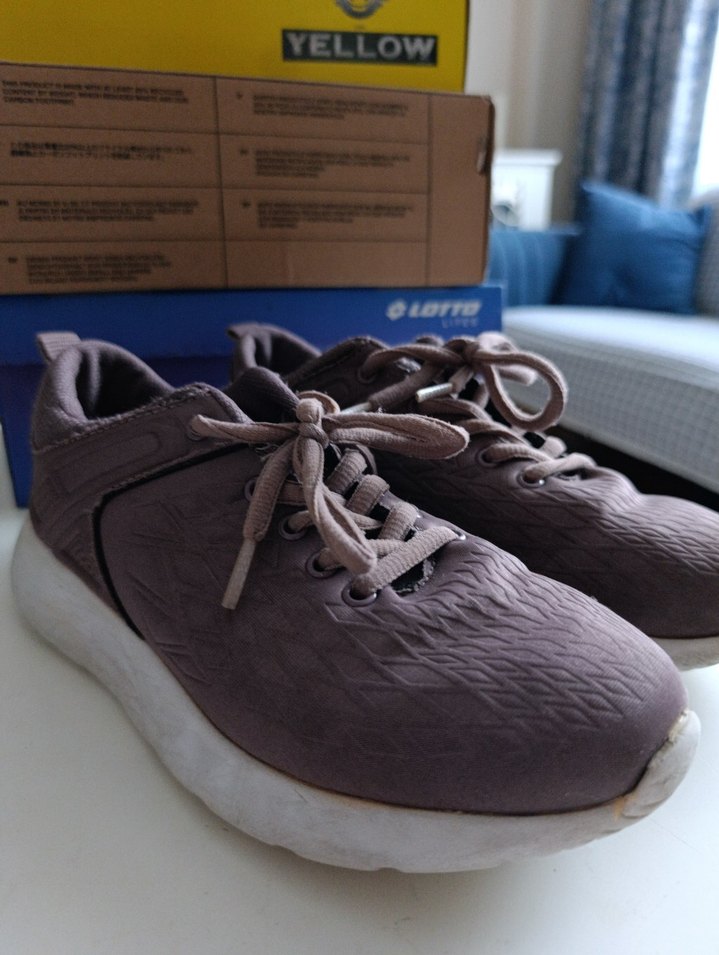 mor Bağcıklı Spor Kadın Sneakers - Görsel 3