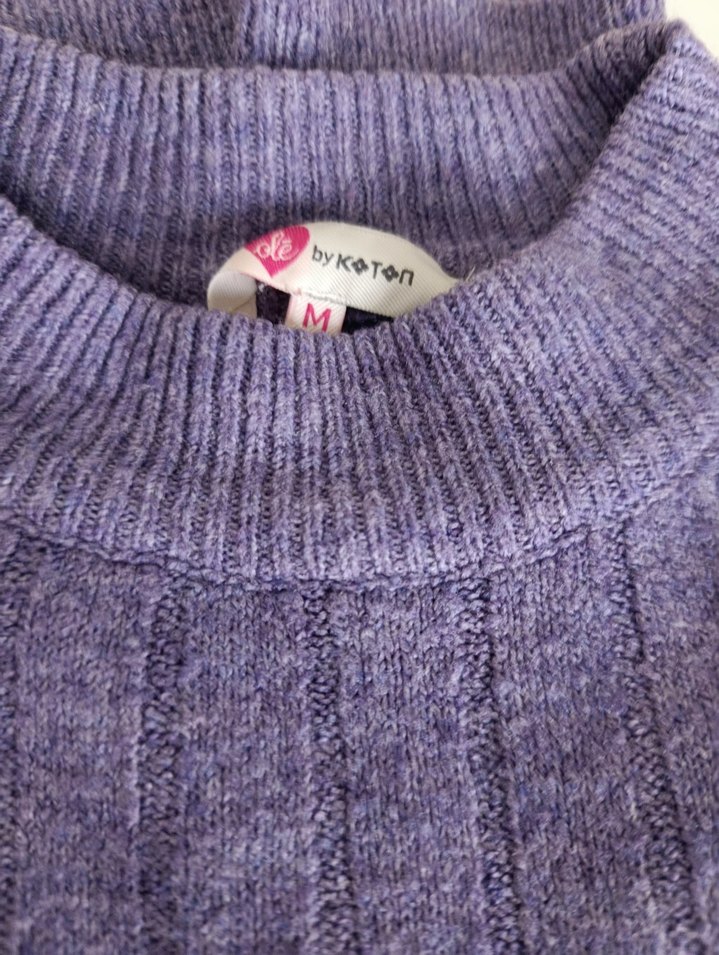 Gri Yünlü Kadın Kazak - Görsel 3