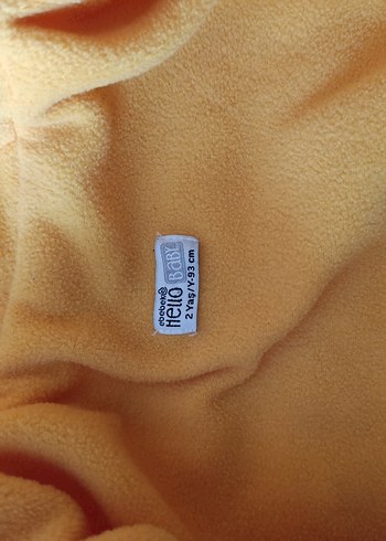 Kapüşonlu Sarı Erkek Çocuk Mont - Görsel 3