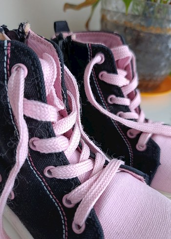 Pembe Rock Punk Kız Çocuk Spor Ayakkabı - Görsel 3