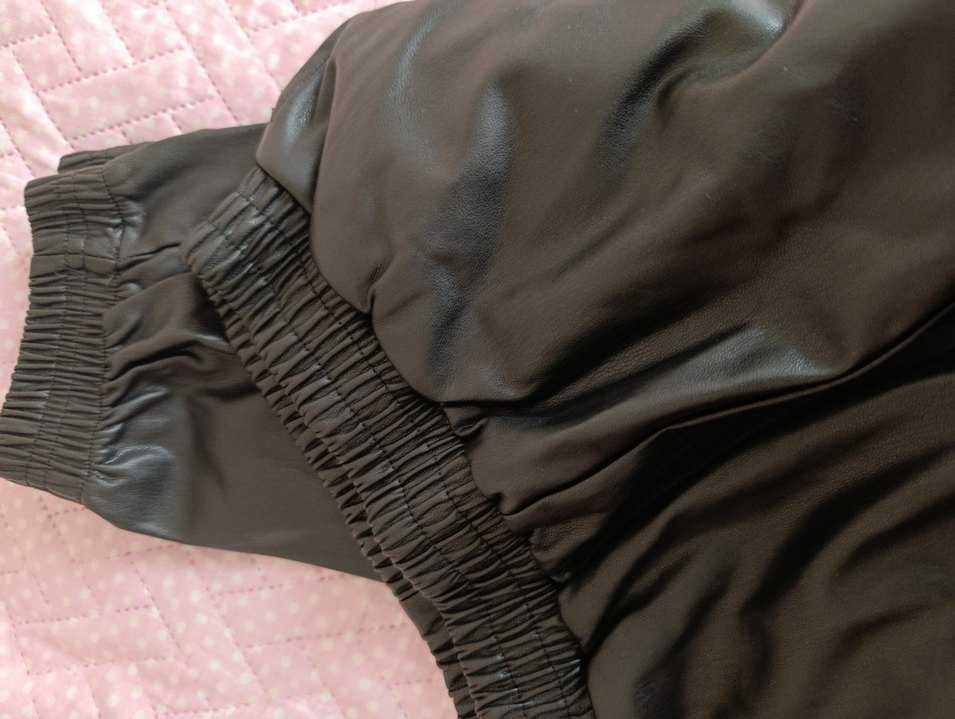 Kız çocuk Siyah Deri Biker Pantolon - Görsel 3