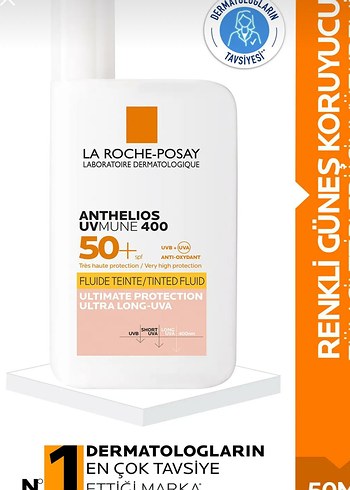 La Roche-Posay Anthelios UVmune 400 SPF 50+ Tonlu Sıvı