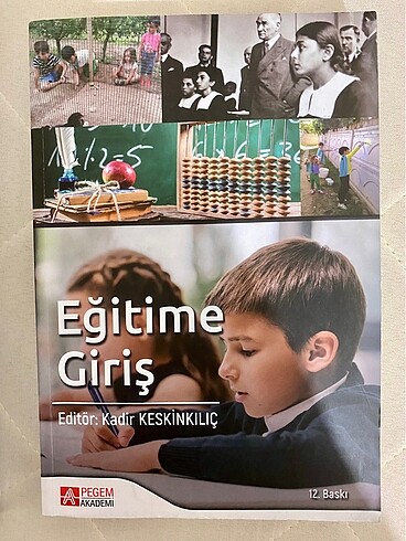 Pegem Akademi Eğitime Giriş Kitabı