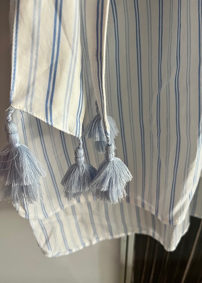 H&M gömlek elbise - Görsel 3