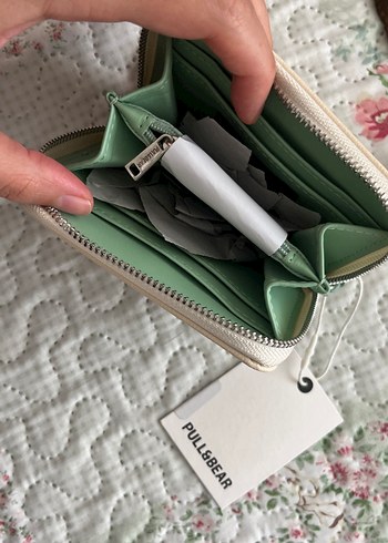 Beden Bej Fermuarlı Kadın Cüzdanı - Pull&Bear