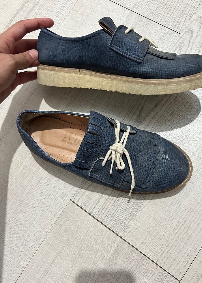 Mavi loafer - Görsel 2