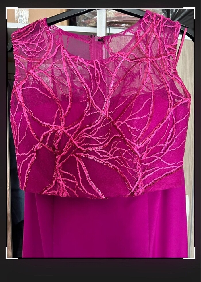 Pembe balık model abiye - Görsel 4