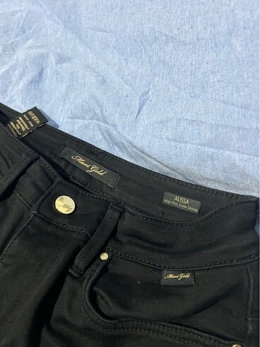 Mavi gold siyah jean - Görsel 6