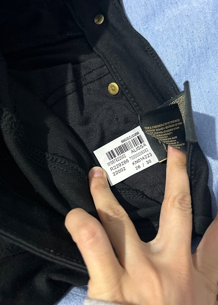 Mavi gold siyah jean - Görsel 2