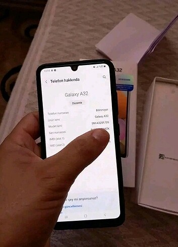 Samsung A32 128 gb 6 remli Ekrandan parmak İZ?İ temiz sorunsuz 