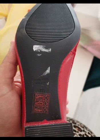 Elle Kırmızı Stiletto Topuklu Kadın Bot - Görsel 6