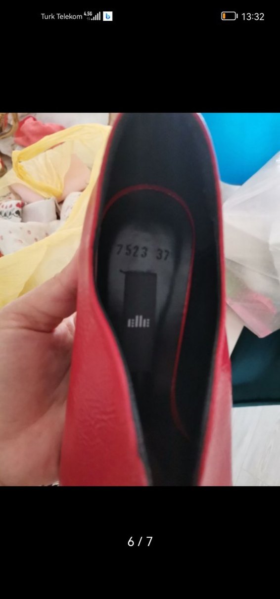 Elle Kırmızı Stiletto Topuklu Kadın Bot - Görsel 3