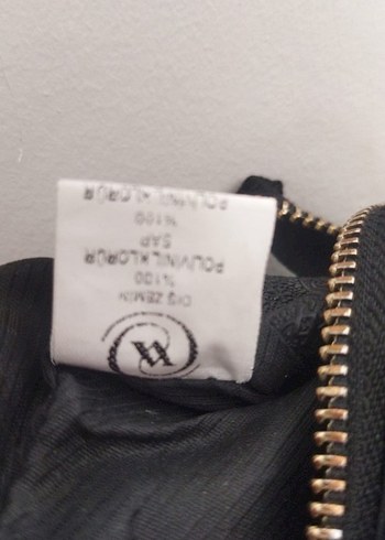 Siyah Deri Fermuarlı Kadın Çanta - Görsel 2