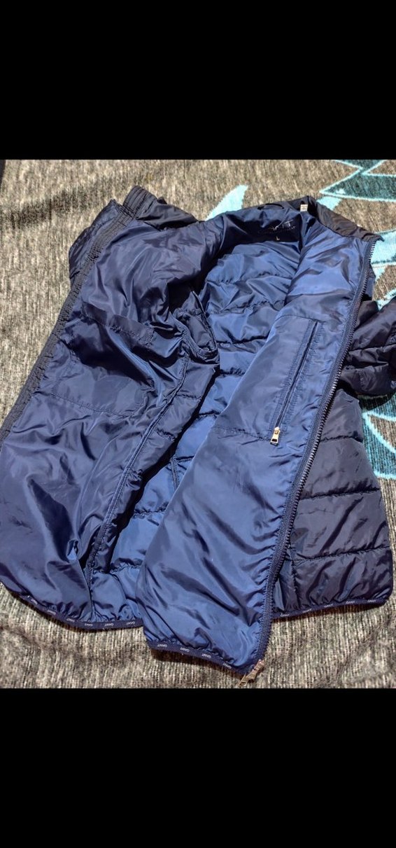 Erkek Mavi Fermuarlı Sokak Stili Mont - Görsel 3