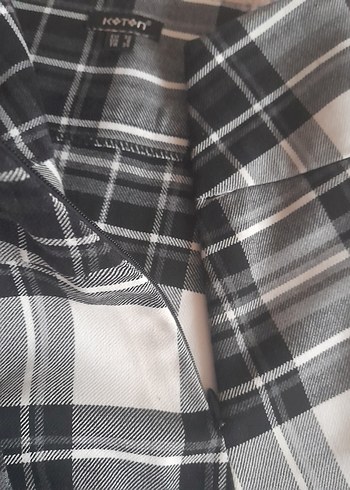 Koton Ekoseli Pileli Mini Etek - Görsel 6