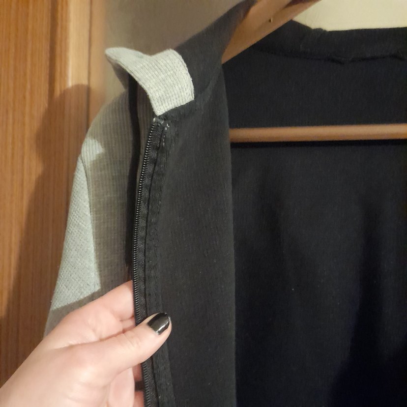 Gri Fermuarlı Erkek Sweatshirt - Görsel 2