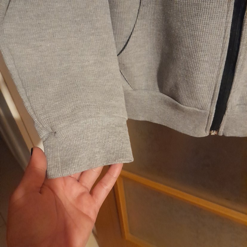 Gri Fermuarlı Erkek Sweatshirt - Görsel 5