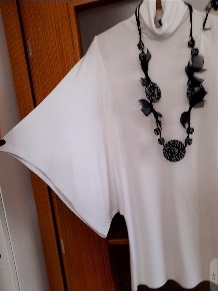 Beyaz Tunik Elbise - Görsel 5