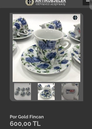 Porgold Fincan Takımı - Görsel 4