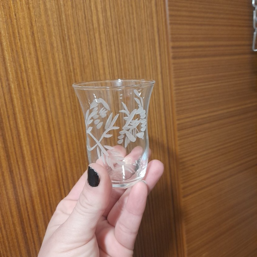 Desenli Cam Çay Bardağı Seti - Görsel 2