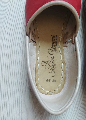 Hakiki Deri Elişi Gaziantep Yemeni - Görsel 5