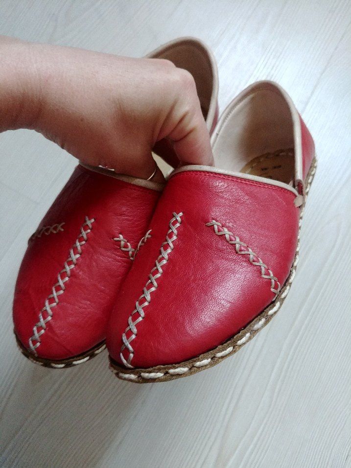 Hakiki Deri Elişi Gaziantep Yemeni - Görsel 2