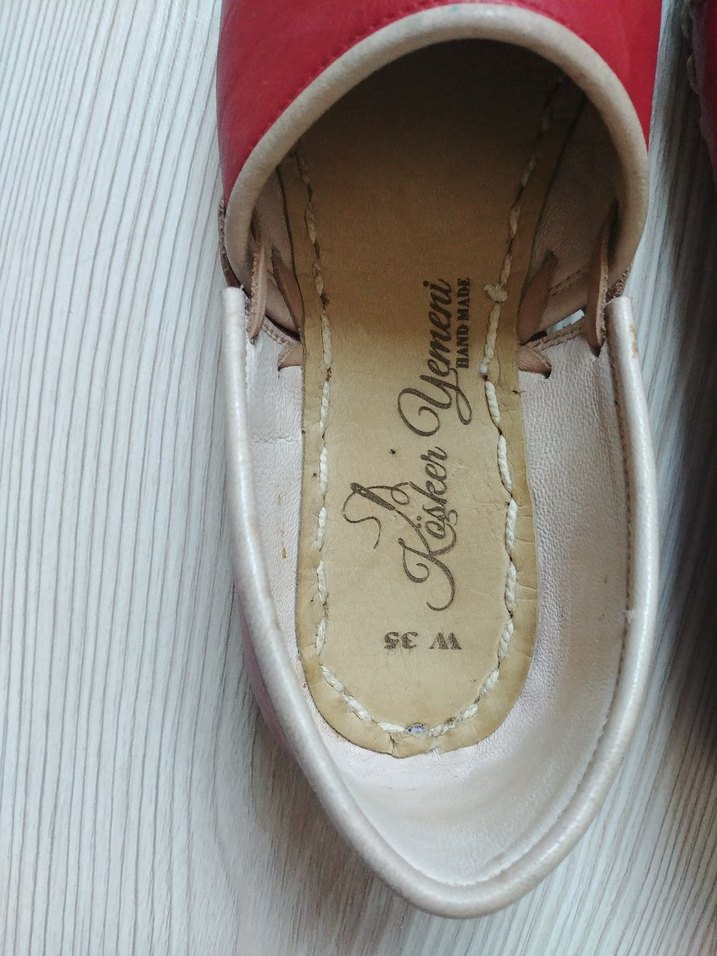 Hakiki Deri Elişi Gaziantep Yemeni - Görsel 5