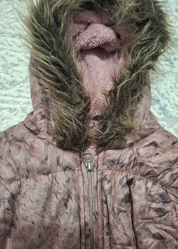 kışlık Kürklü Kız Bebek Tulum - Görsel 2