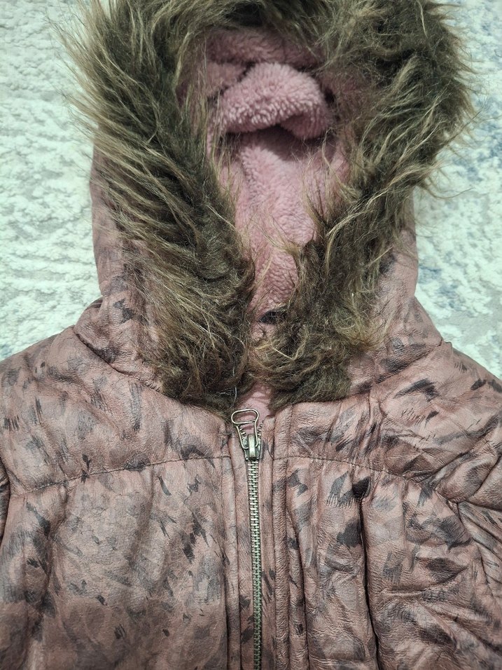 kışlık Kürklü Kız Bebek Tulum - Görsel 2