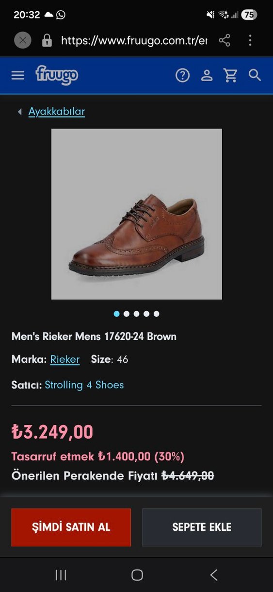 Kahverengi Deri Erkek Klasik Ayakkabı - Görsel 5