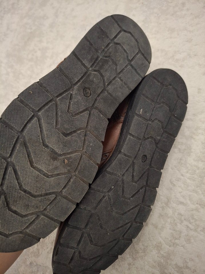 Kahverengi Deri Erkek Klasik Ayakkabı - Görsel 4