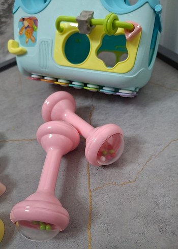 Pastel Renkli Eğitici Oyuncak Otobüs - Görsel 5