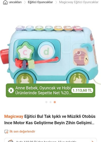 Pastel Renkli Eğitici Oyuncak Otobüs - Görsel 10