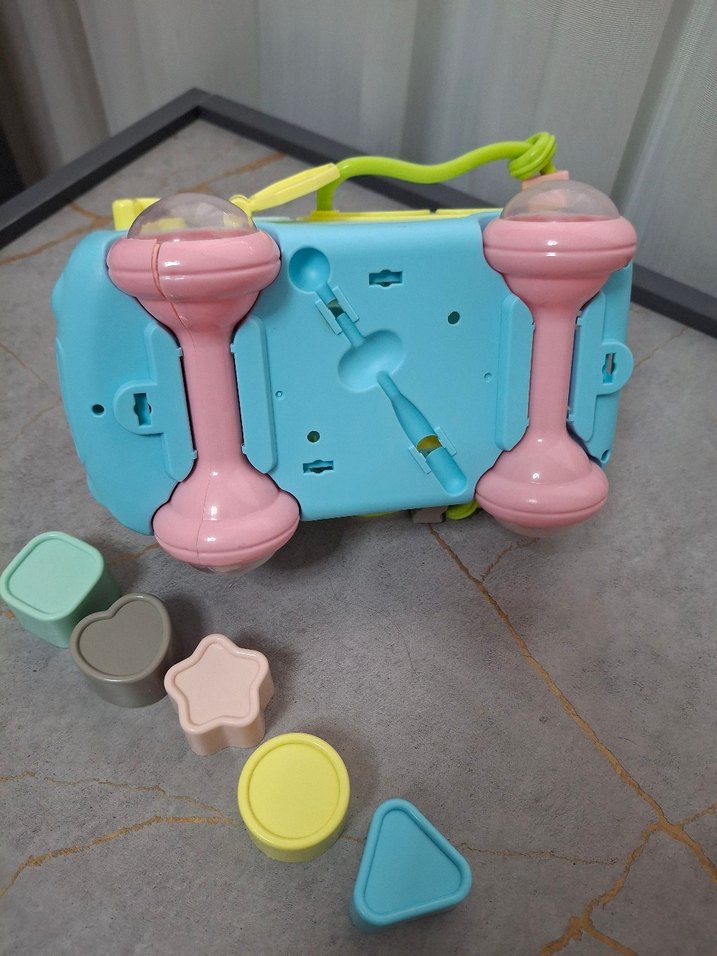 Pastel Renkli Eğitici Oyuncak Otobüs - Görsel 4