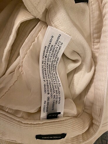 34 Beden ten rengi Renk Massimo dutti kadife pantolon