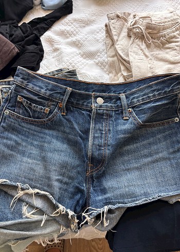 Levis Mavi Yikamali Denim Sort