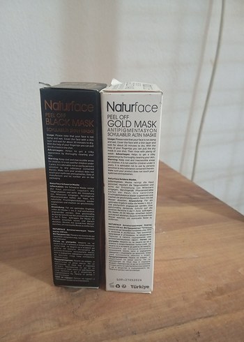 Naturface Soyulabilir Siyah ve Altın Maske - Görsel 2