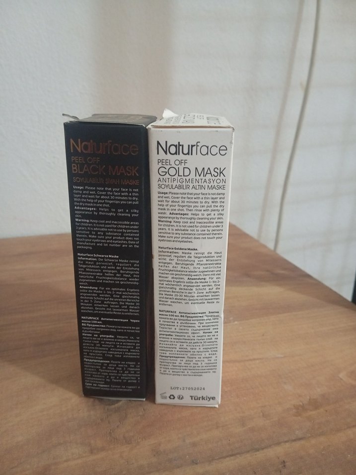 Naturface Soyulabilir Siyah ve Altın Maske - Görsel 2